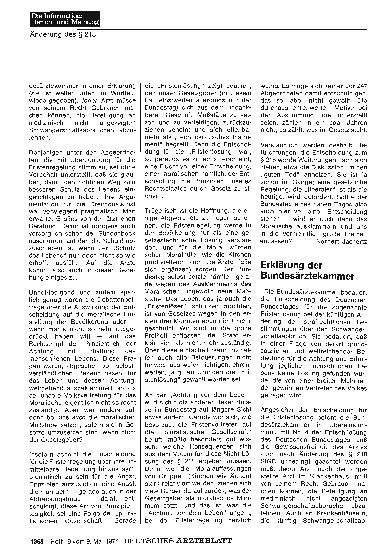 Vorschauseite 1: Erklärung der Bundesärztekammer
