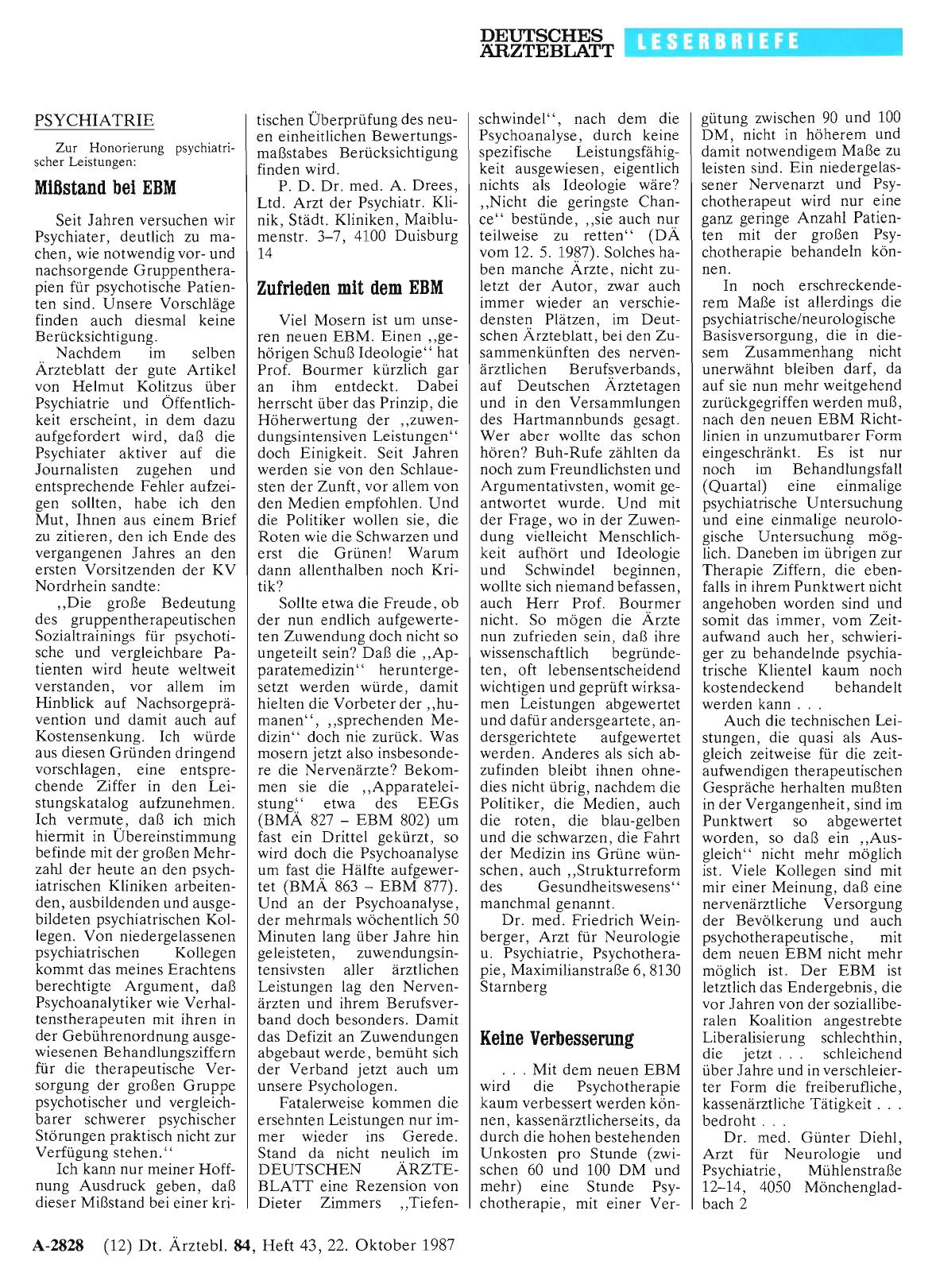 Vorschauseite 1: PSYCHIATRIE: Keine Verbesserung