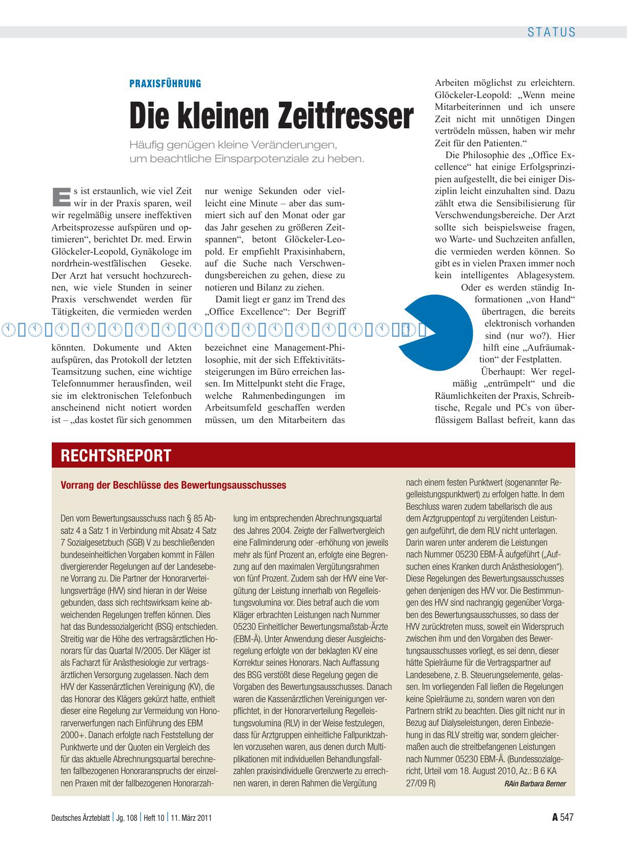 Vorschauseite 1: Vorrang der Beschlüsse des Bewertungsausschusses