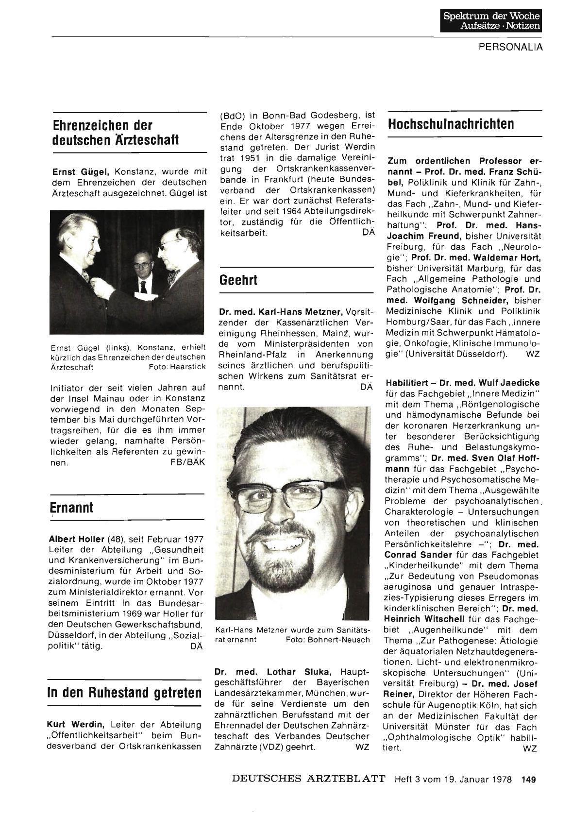 Vorschauseite 1: Geehrt