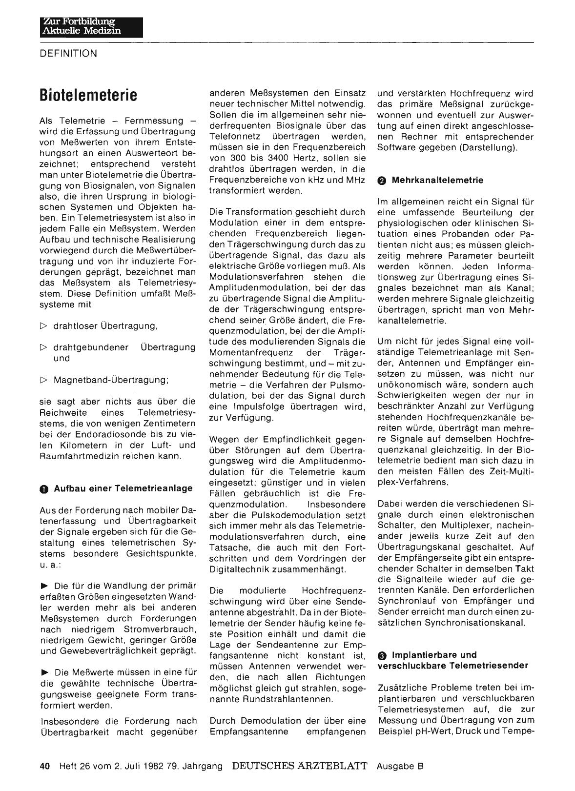 Vorschauseite 1: Biotelemeterie