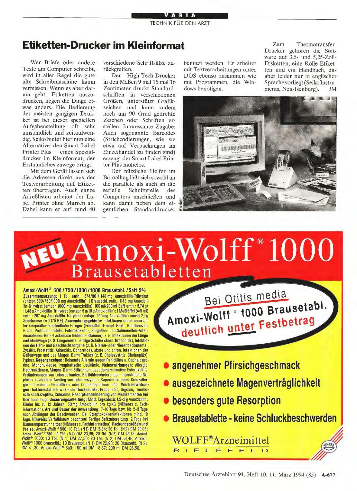 Vorschauseite 1: Etiketten-Drucker im Kleinformat
