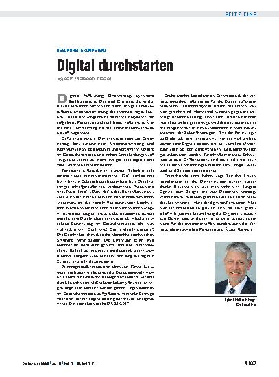 Vorschauseite 1: Gesundheitskompetenz: Digital durchstarten