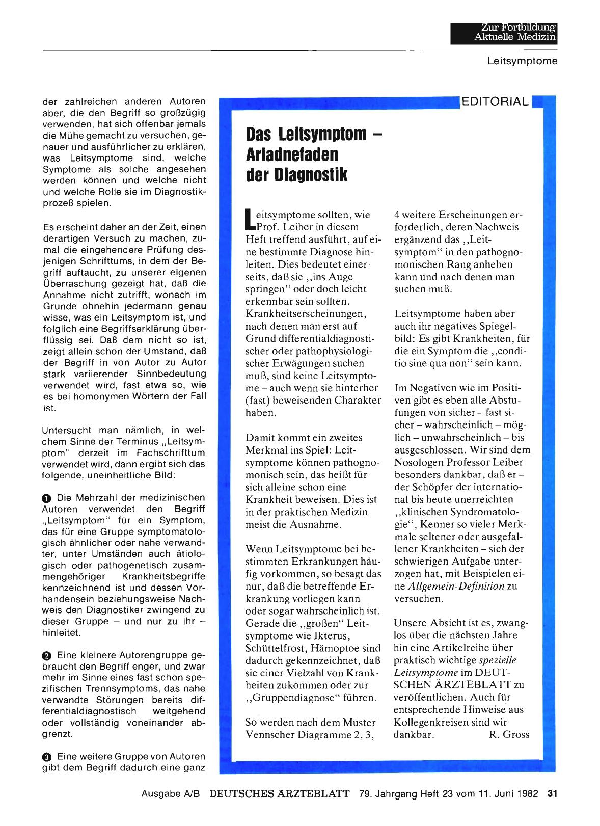 Vorschauseite 1: Das Leitsymptom — Ariadnefaden der Diagnostik