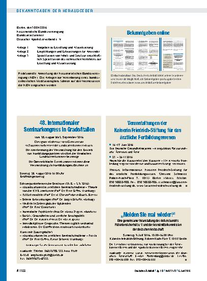 Vorschauseite 1: Bekanntgaben online