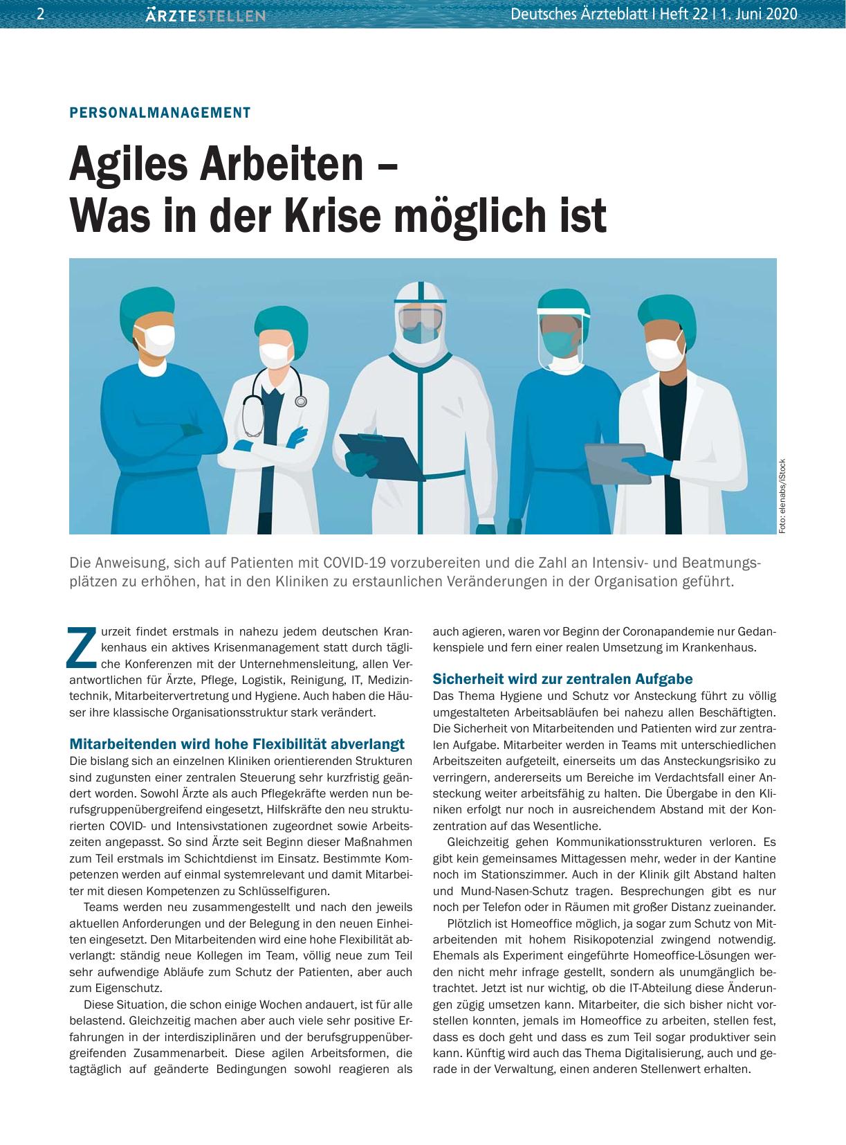 Vorschauseite 1: Personalmanagement: Agiles Arbeiten – Was in der Krise möglich ist