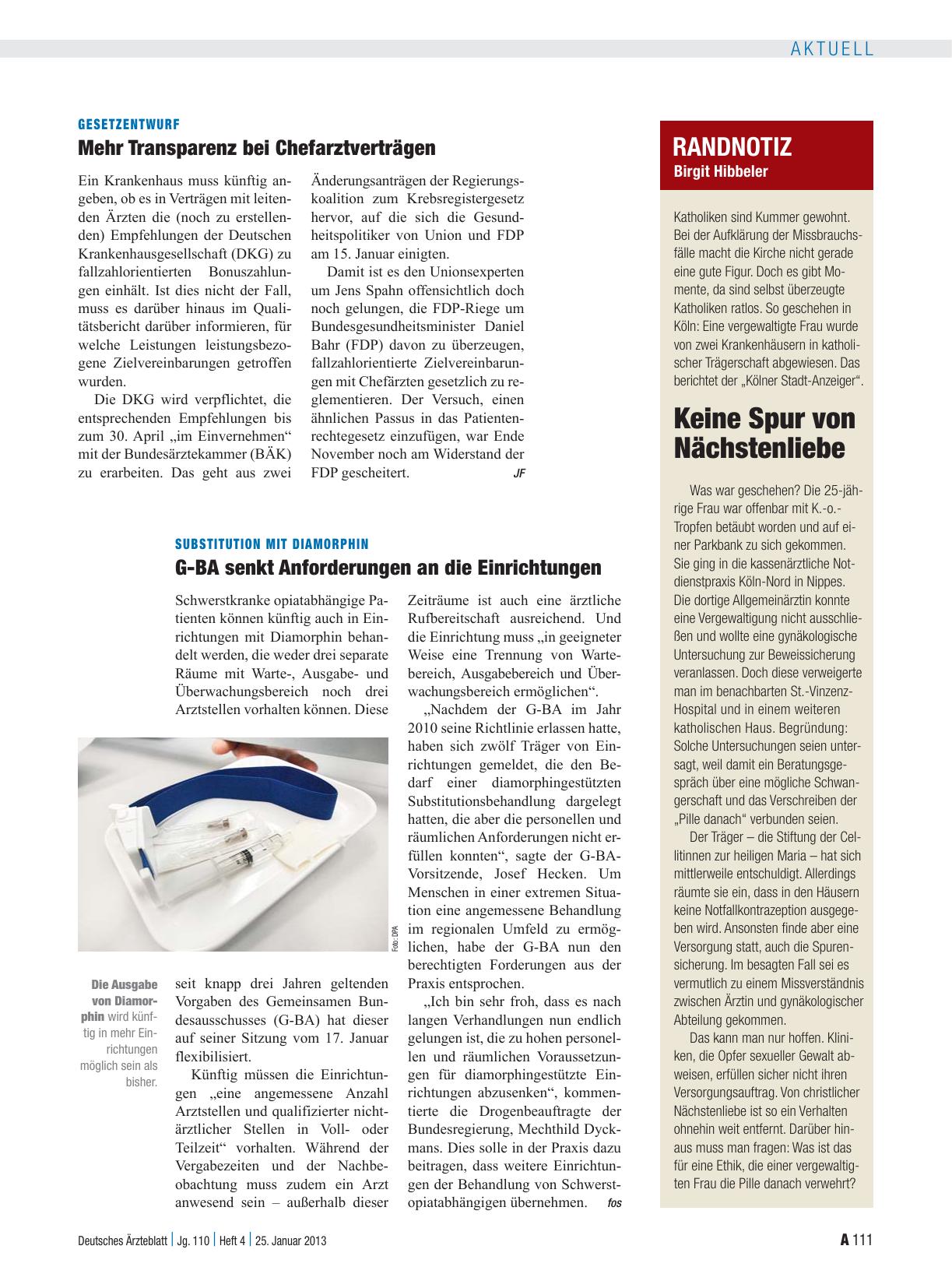 Vorschauseite 1: Randnotiz: Keine Spur von Nächstenliebe