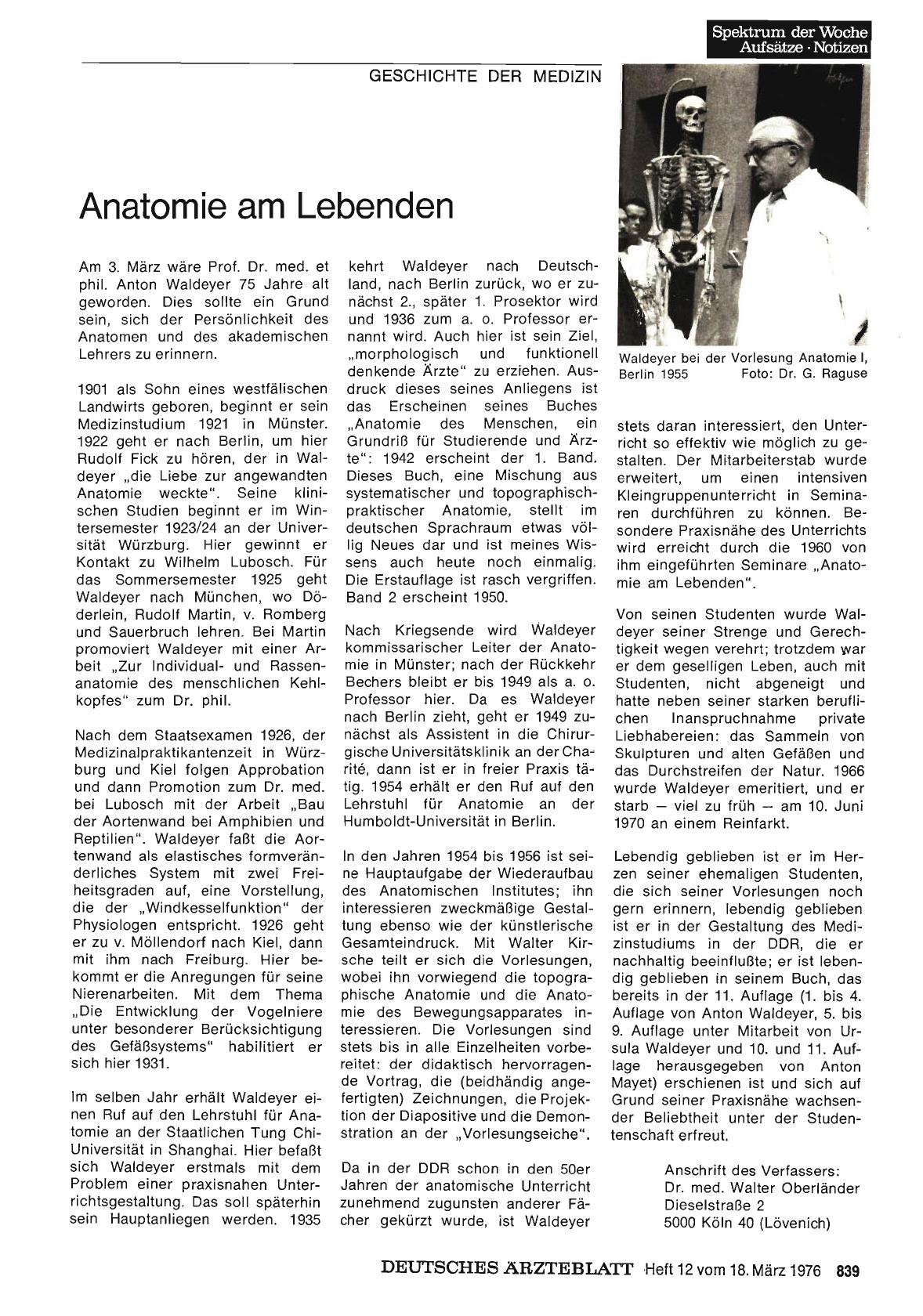 Vorschauseite 1: Anatomie am Lebenden