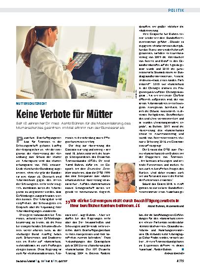 Vorschauseite 1: Mutterschutzrecht: Keine Verbote für Mütter