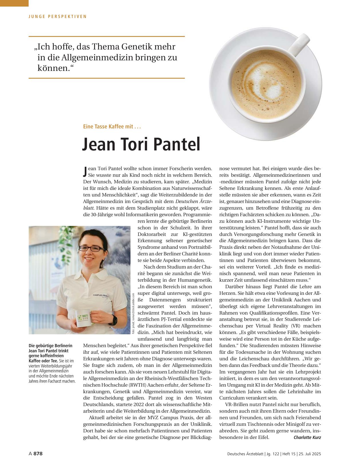 Vorschauseite 1: Eine Tasse Kaffee mit. .. Jean Tori Pantel