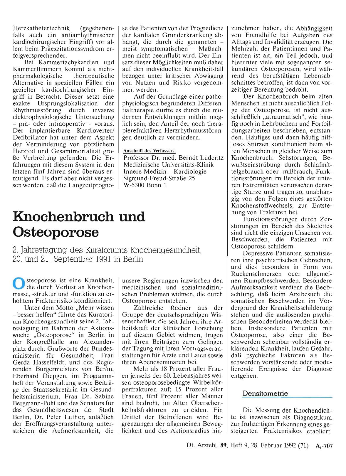 Vorschauseite 1: Knochenbruch und Osteoporose