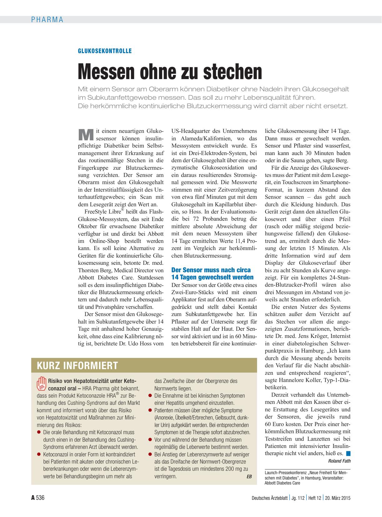 Vorschauseite 1: Kurz informiert