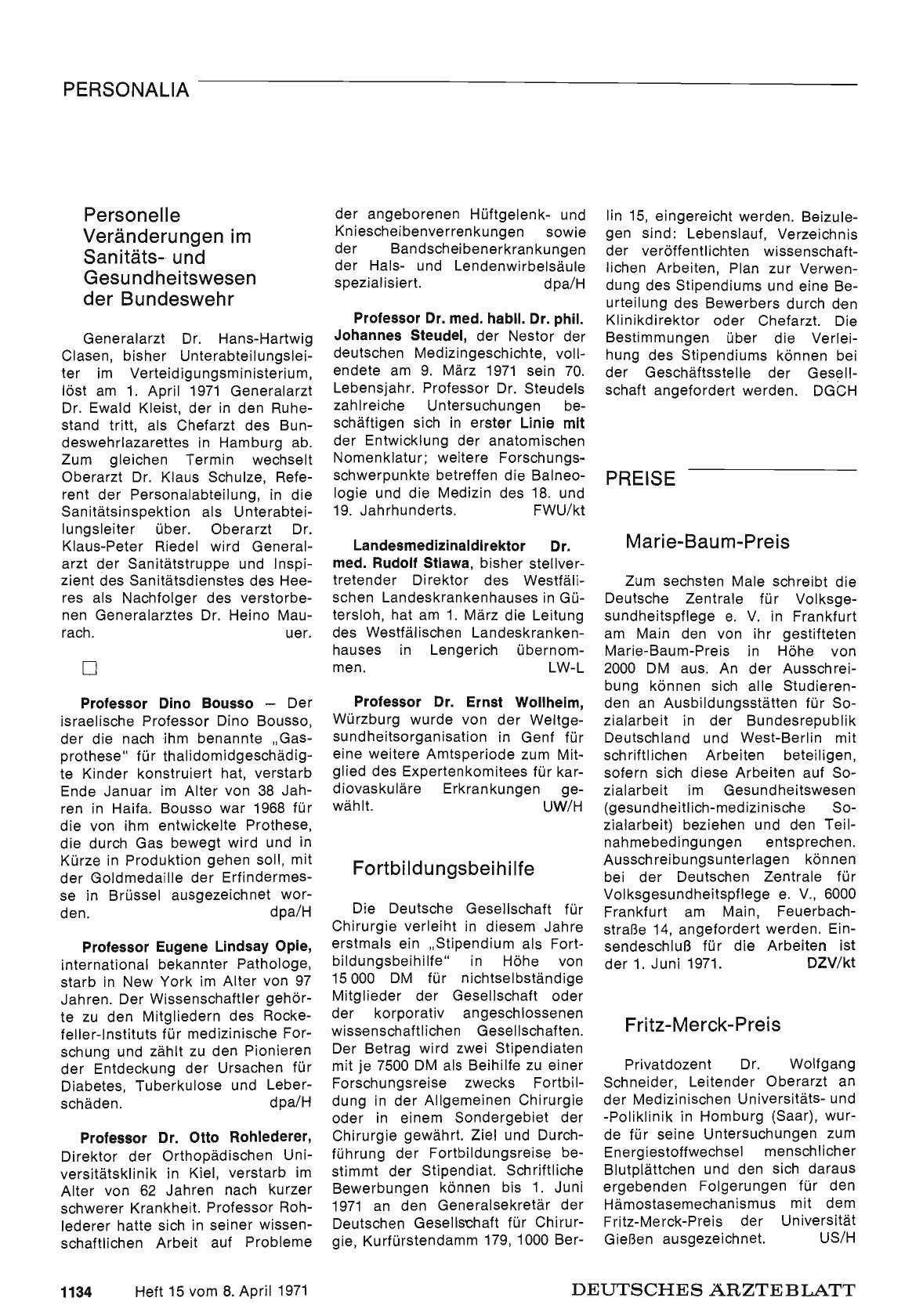 Vorschauseite 1: Marie-Baum-Preis