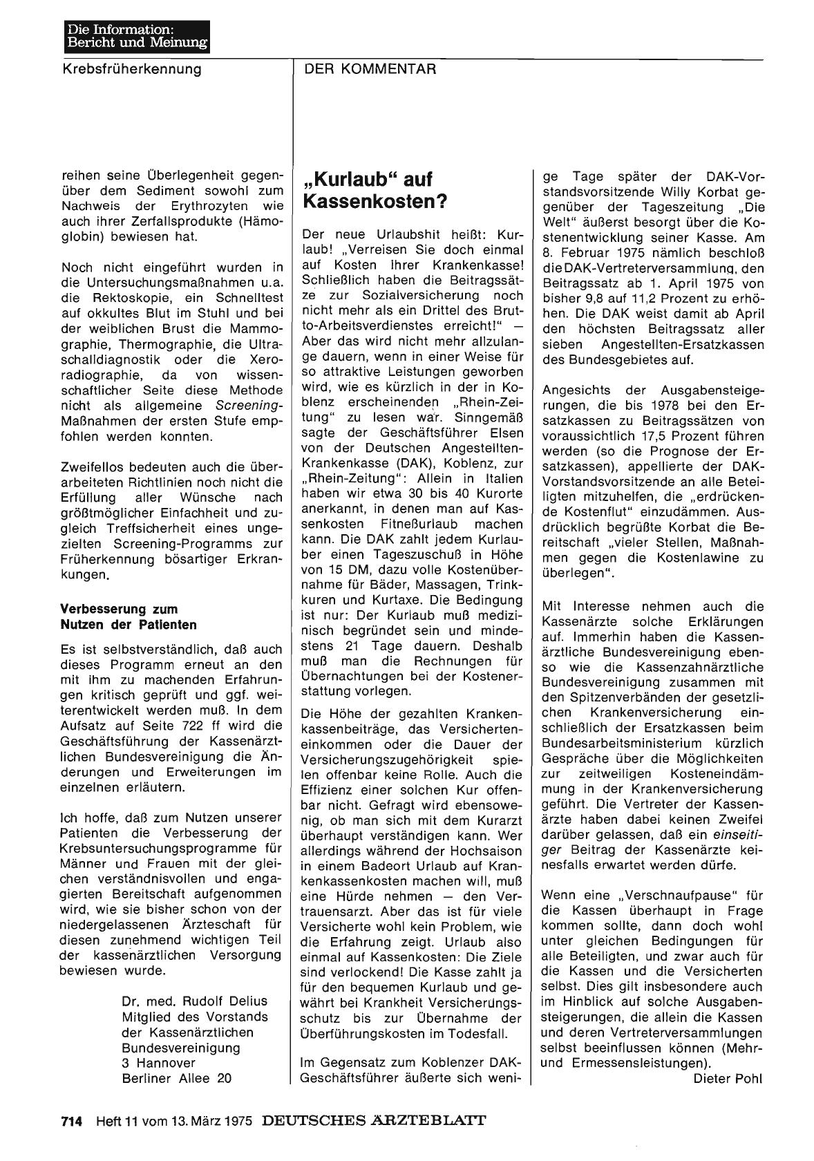 Vorschauseite 1: „Kurlaub“ auf Kassenkosten?