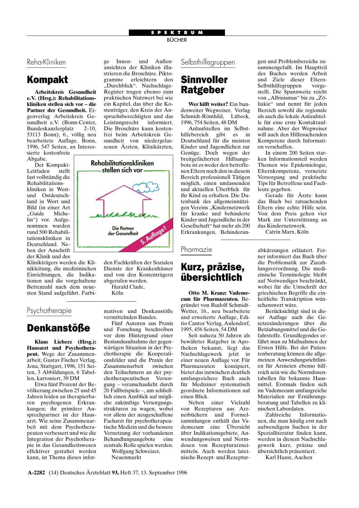 Vorschauseite 1: Hausarzt und Psychotherapeut
