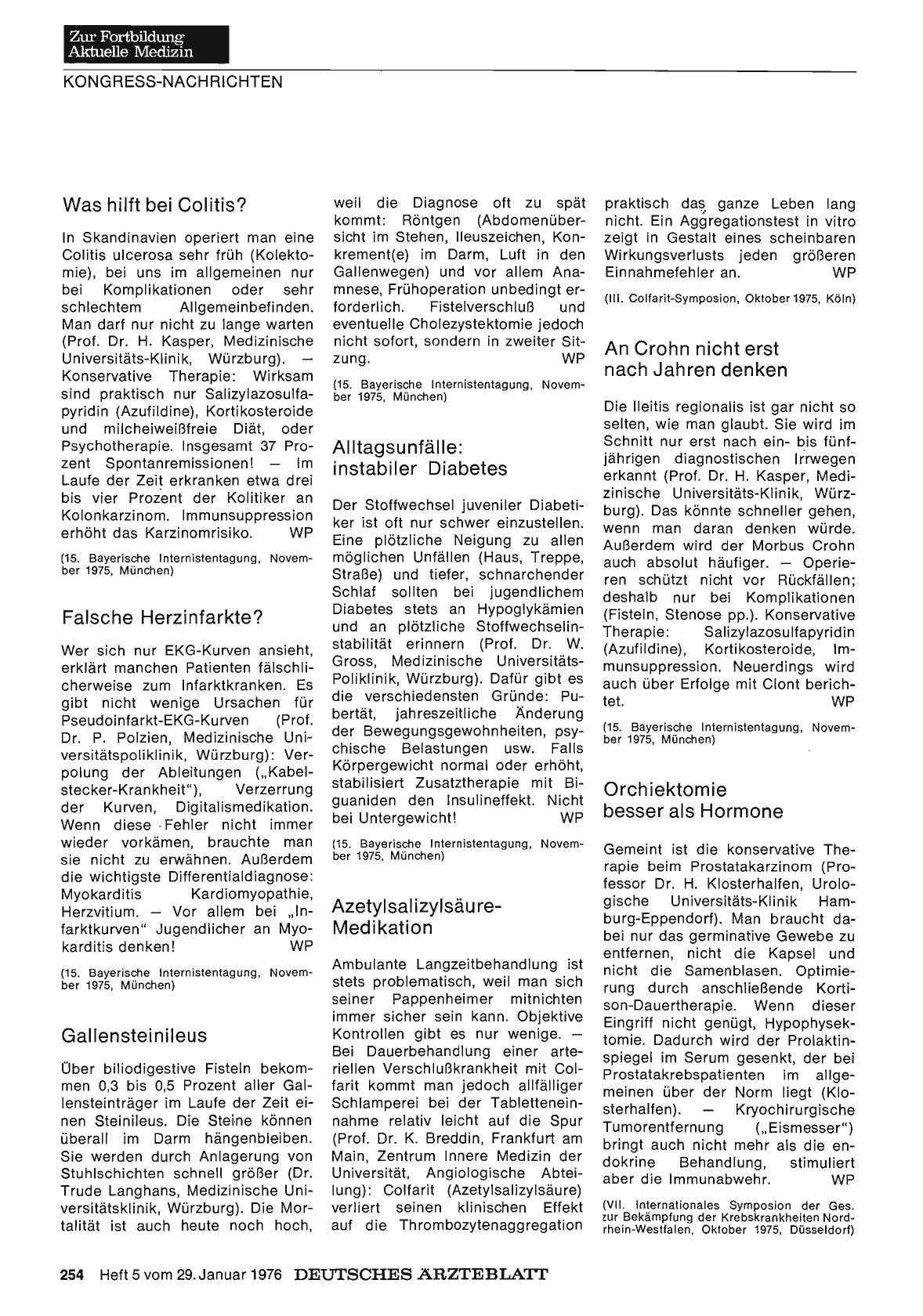 Vorschauseite 1: An Crohn nicht erst nach Jahren denken