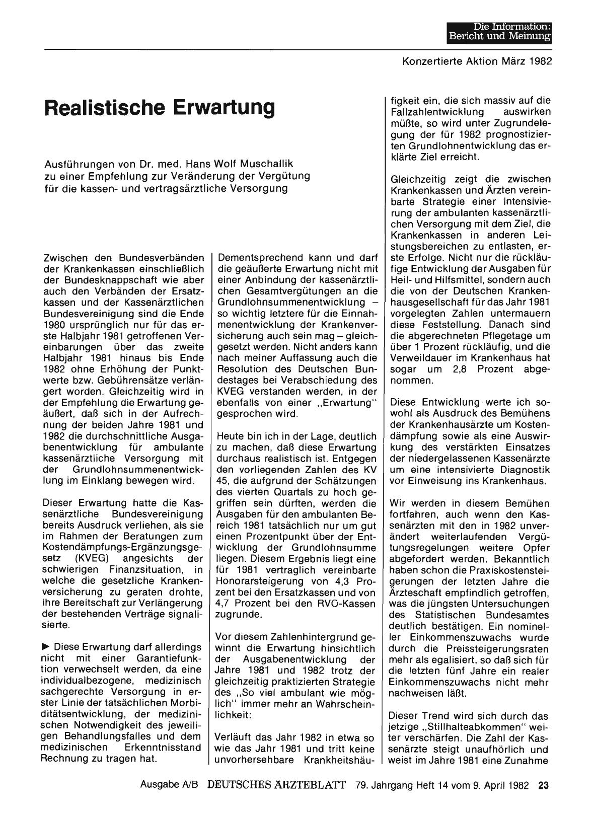 Vorschauseite 1: Realistische Erwartung