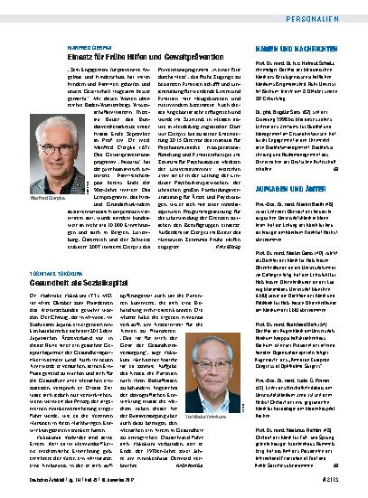 Vorschauseite 1: Namen und Nachrichten