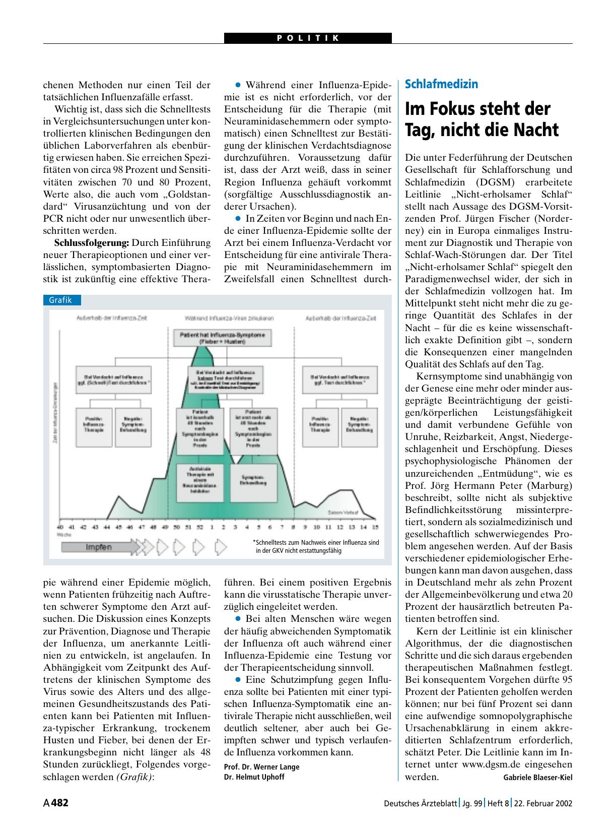 Vorschauseite 1: Schlafmedizin: Im Fokus steht der Tag, nicht die Nacht
