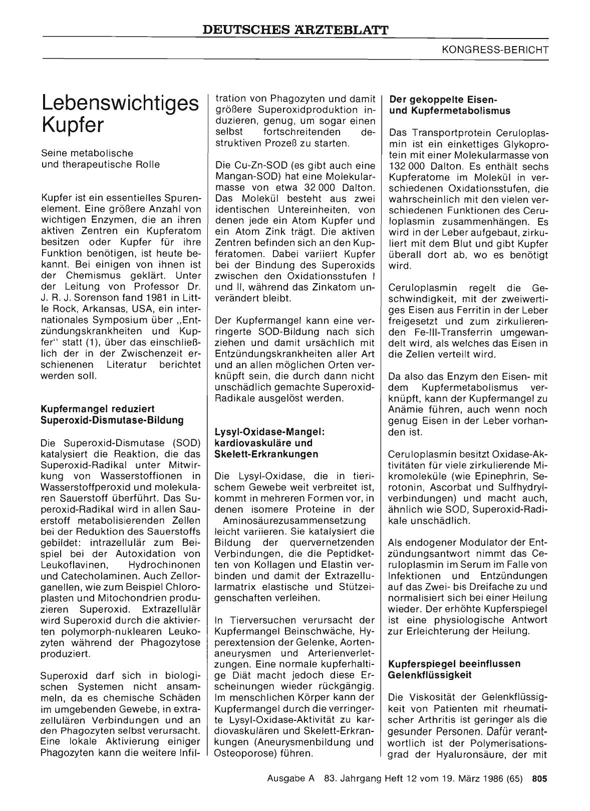 Vorschauseite 1: Lebenswichtiges Kupfer