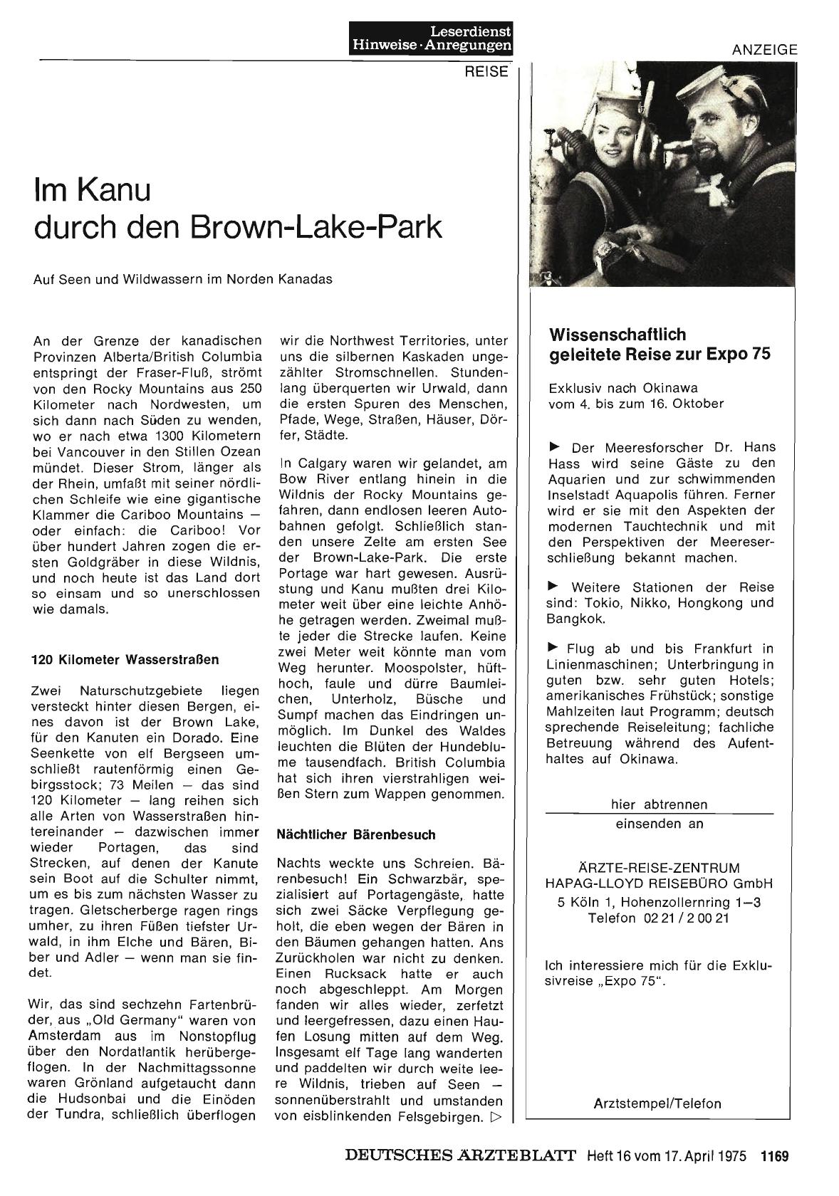 Vorschauseite 1: Im Kanu durch den Brown-Lake-Park