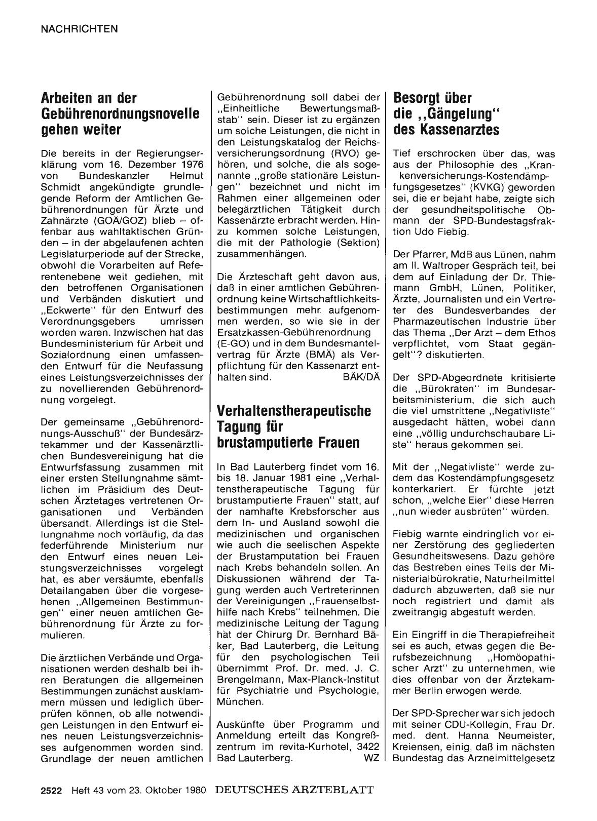 Vorschauseite 1: Besorgt über die „Gängelung“ des Kassenarztes