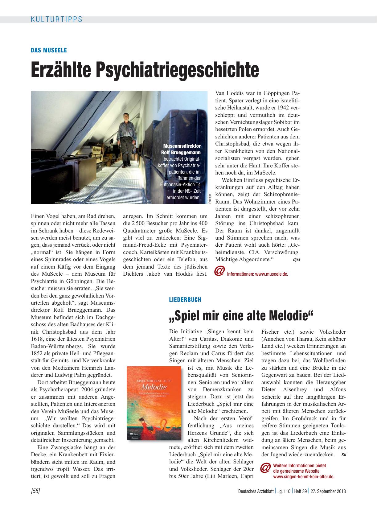 Vorschauseite 1: Das MuSeele: Erzählte Psychiatriegeschichte