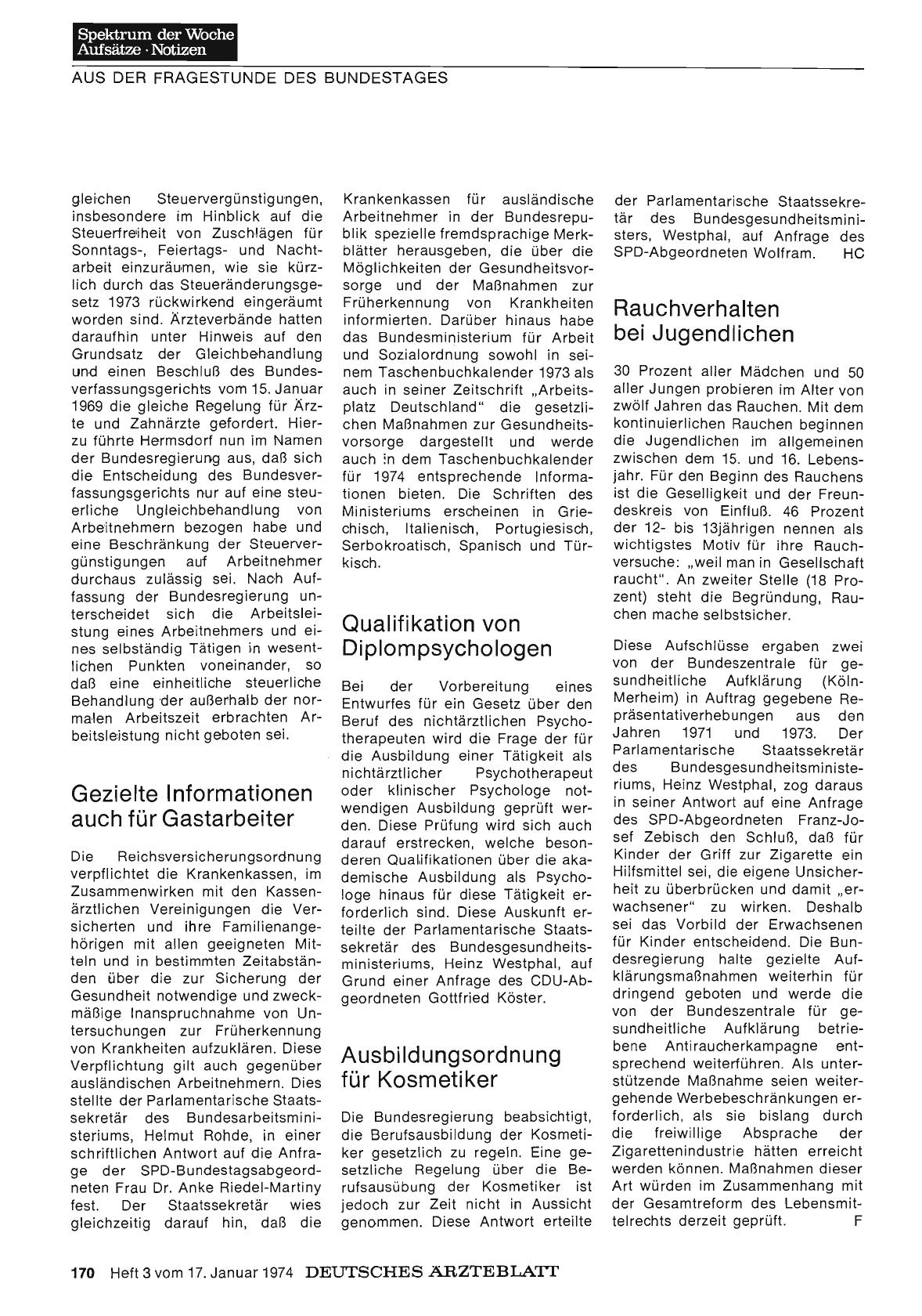 Vorschauseite 1: Gezielte Informationen auch für Gastarbeiter