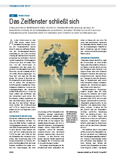 Vorschauseite 1: Weltklimarat: Das Zeitfenster schließt sich