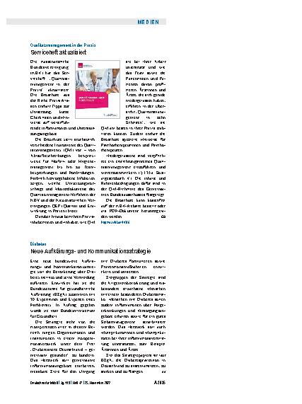 Vorschauseite 1: Qualitätsmanagement in der Praxis: Serviceheft aktualisiert