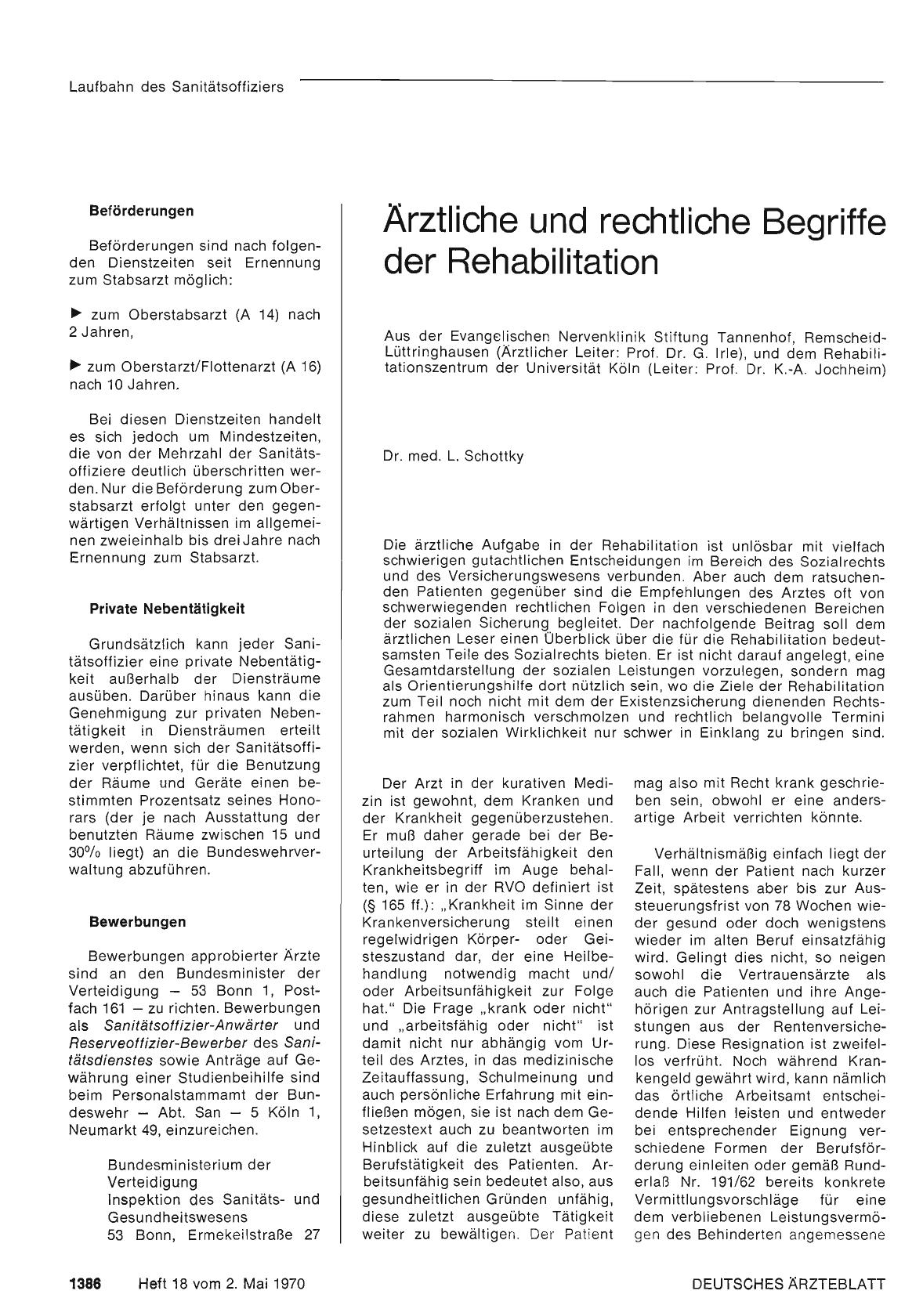 Vorschauseite 1: Ärztliche und rechtliche Begriffe der Rehabilitation