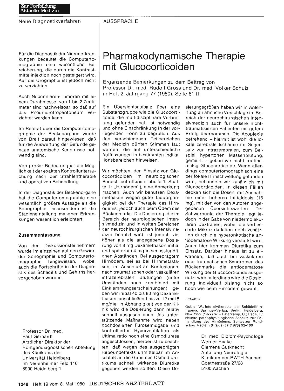 Vorschauseite 1: Pharmakodynamische Therapie mit Glucocorticoiden