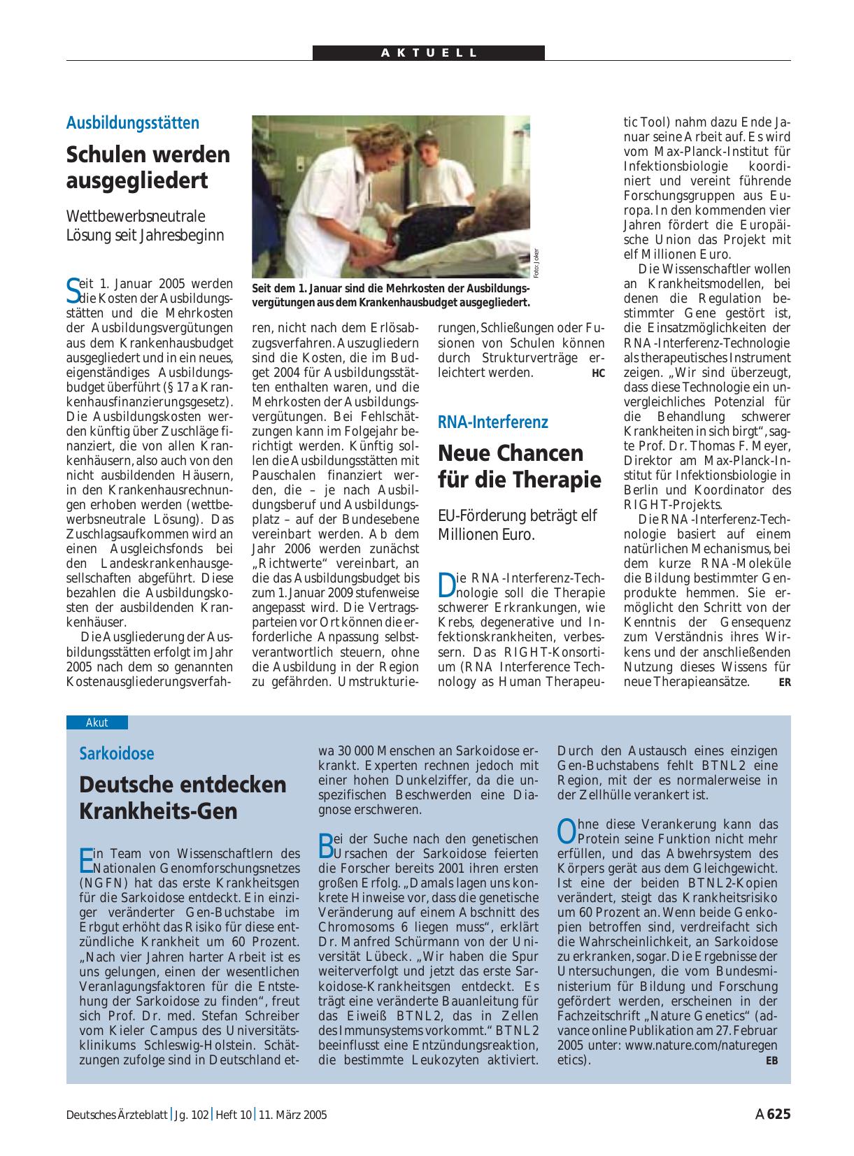 Vorschauseite 1: Ausbildungsstätten: Schulen werden ausgegliedert