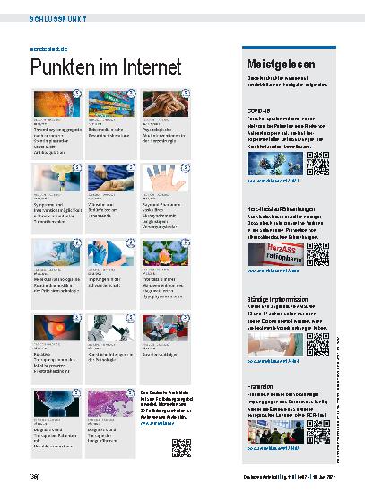 Vorschauseite 1: aerzteblatt. de: Punkten im Internet