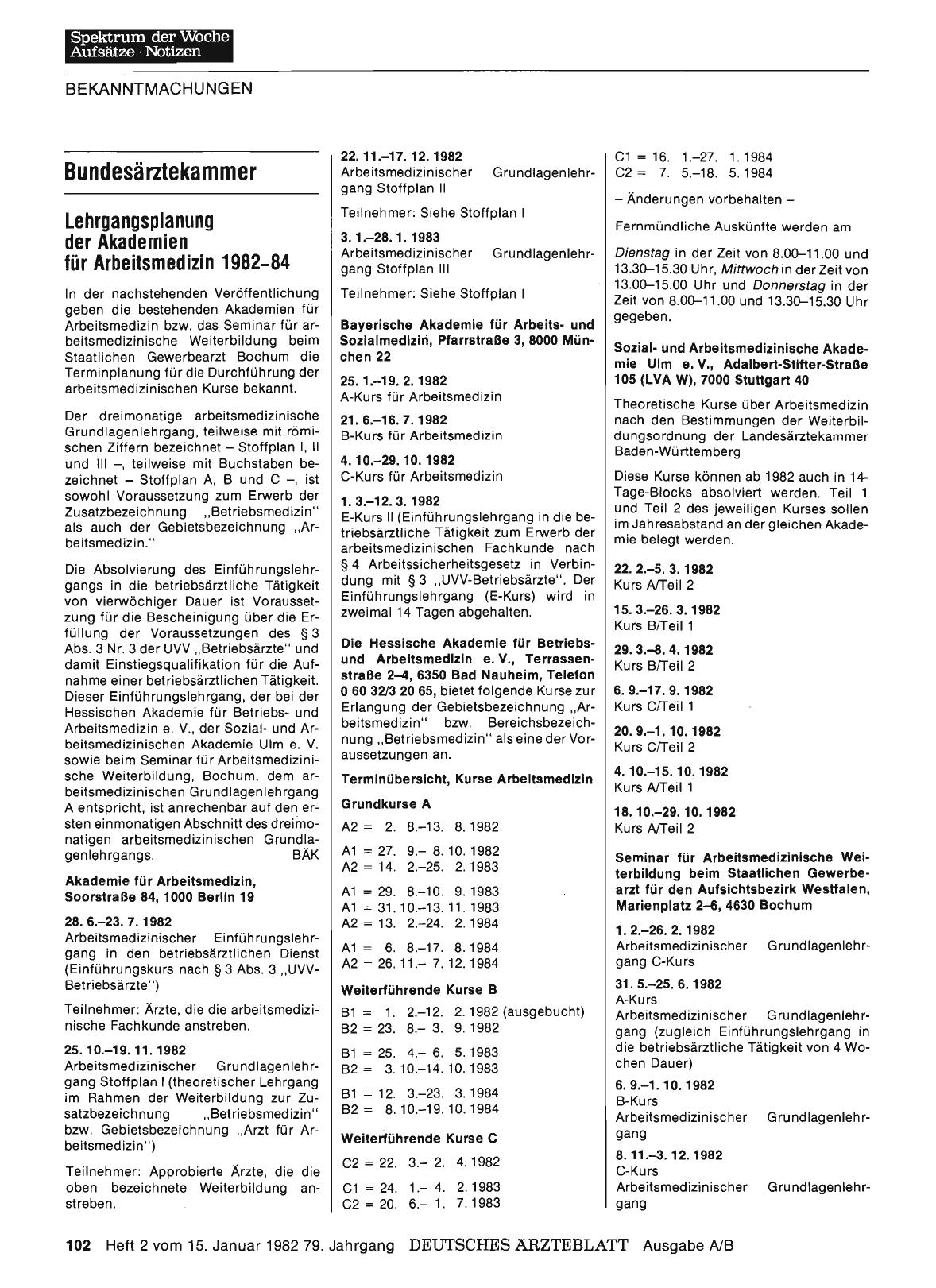 Vorschauseite 1: Bundesärztekammer