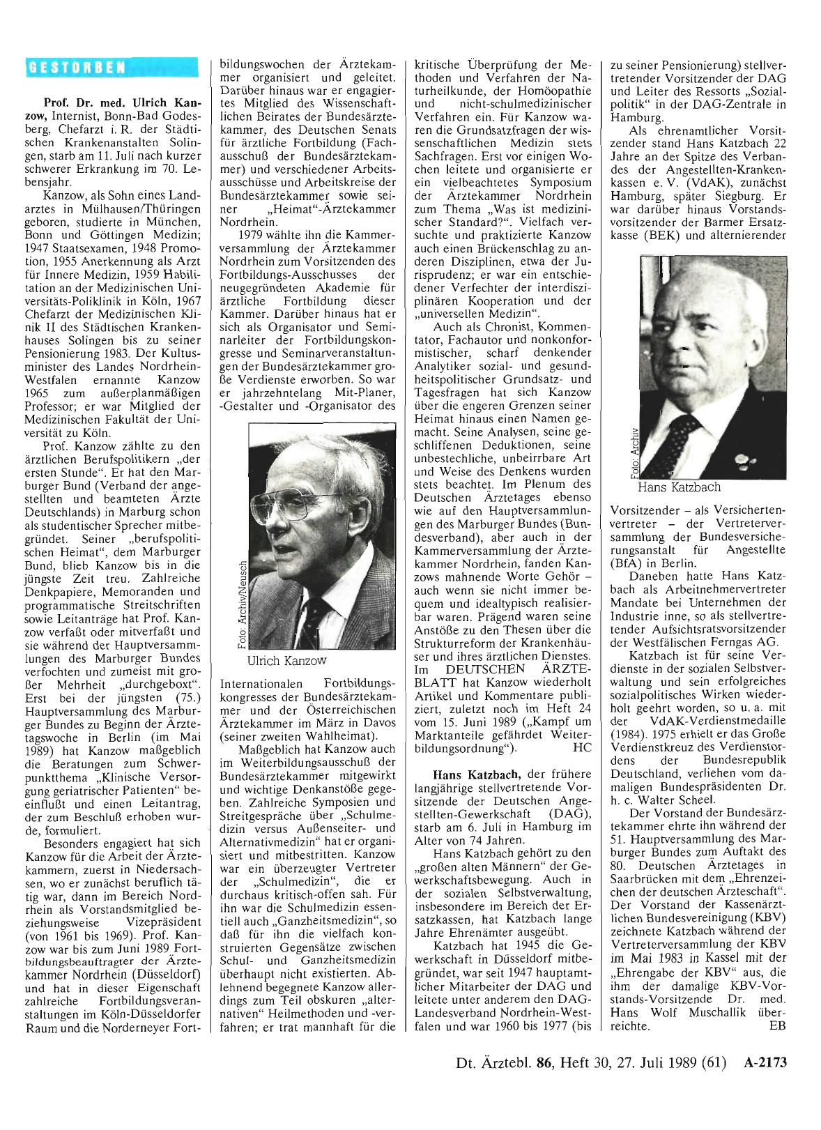 Vorschauseite 1: Gestorben