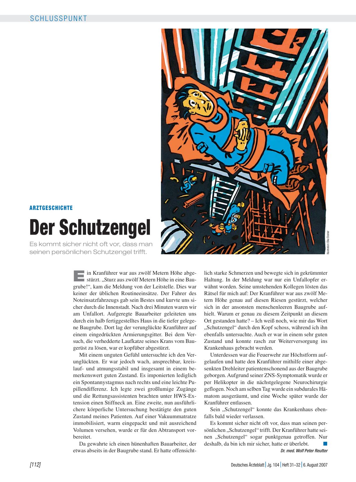 Vorschauseite 1: Arztgeschichte: Der Schutzengel