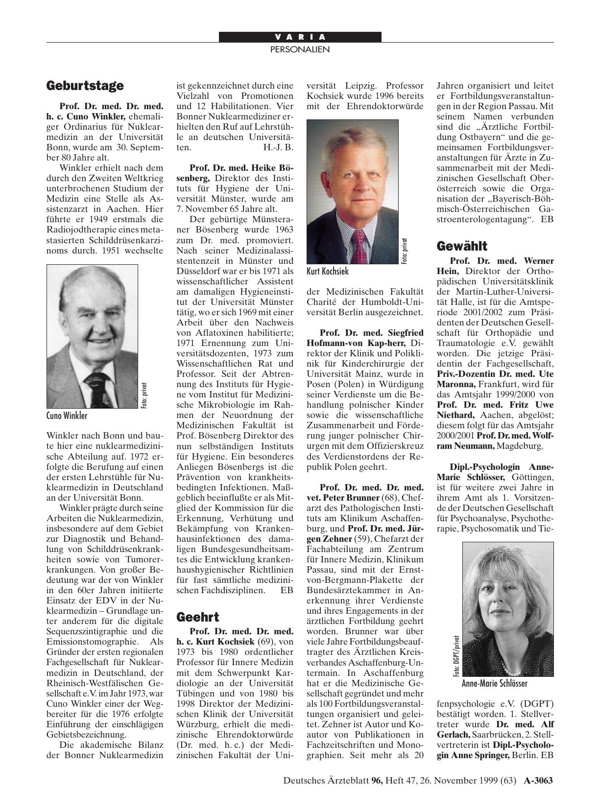 Vorschauseite 1: Geehrt
