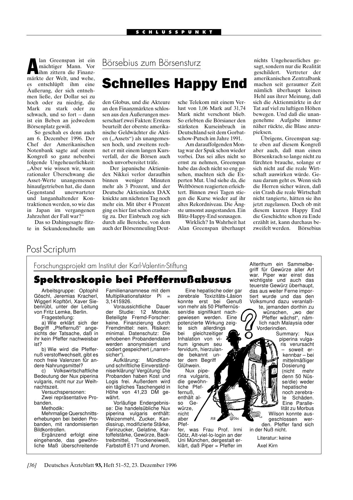 Vorschauseite 1: Börsebius zum Börsensturz: Schnelles Happy End