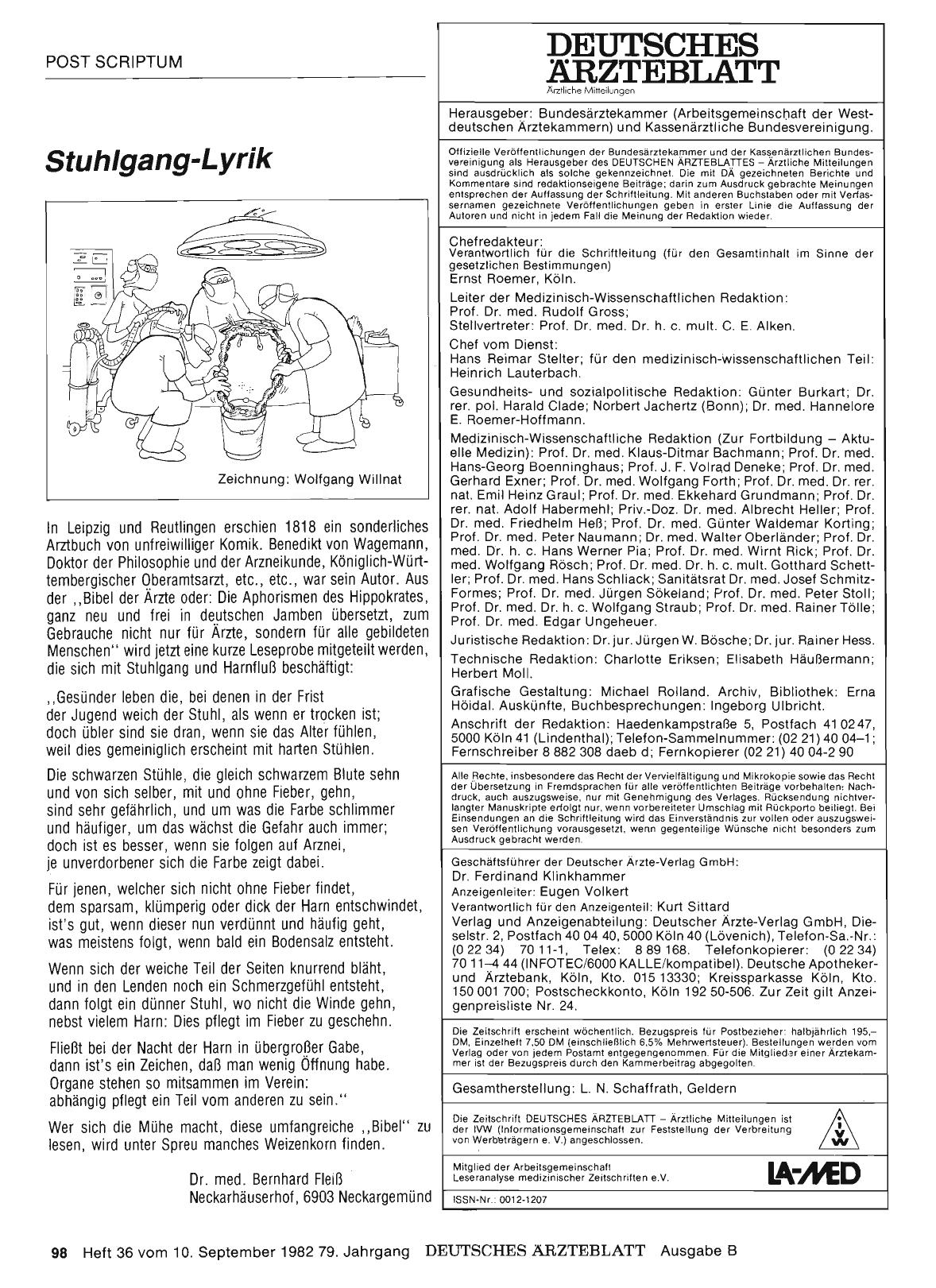 Vorschauseite 1: Stuhlgang-Lyrik