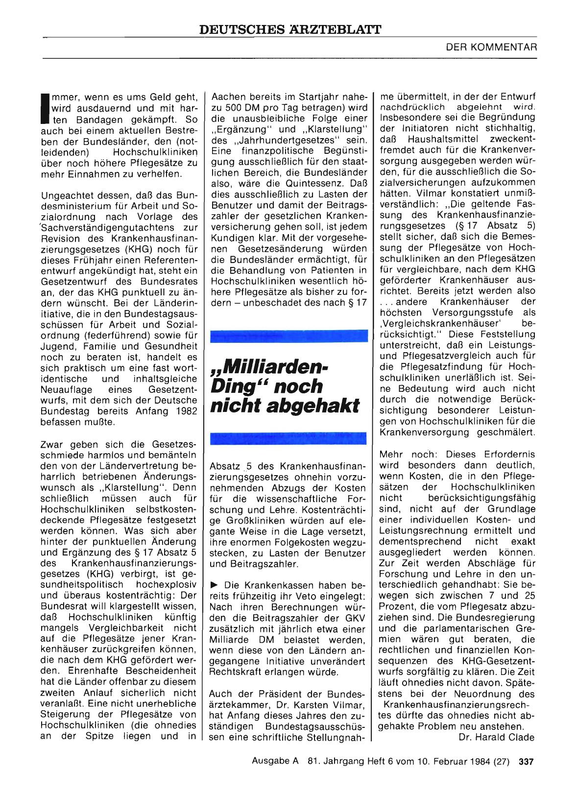 Vorschauseite 1: „ Milliarden-Ding„ noch nicht abgehakt