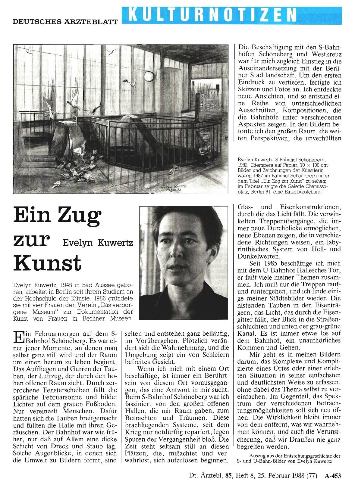 Vorschauseite 1: Ein Zug zur Kunst