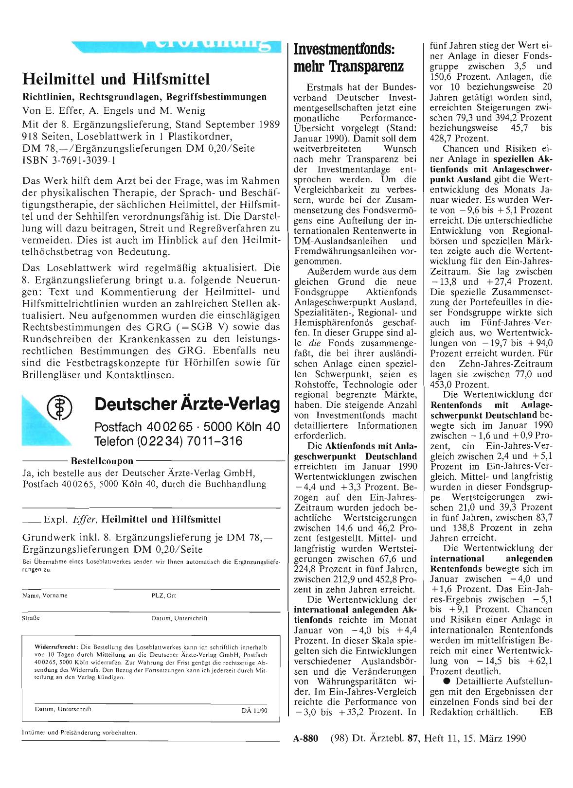 Vorschauseite 1: Investmentfonds: mehr Transparenz