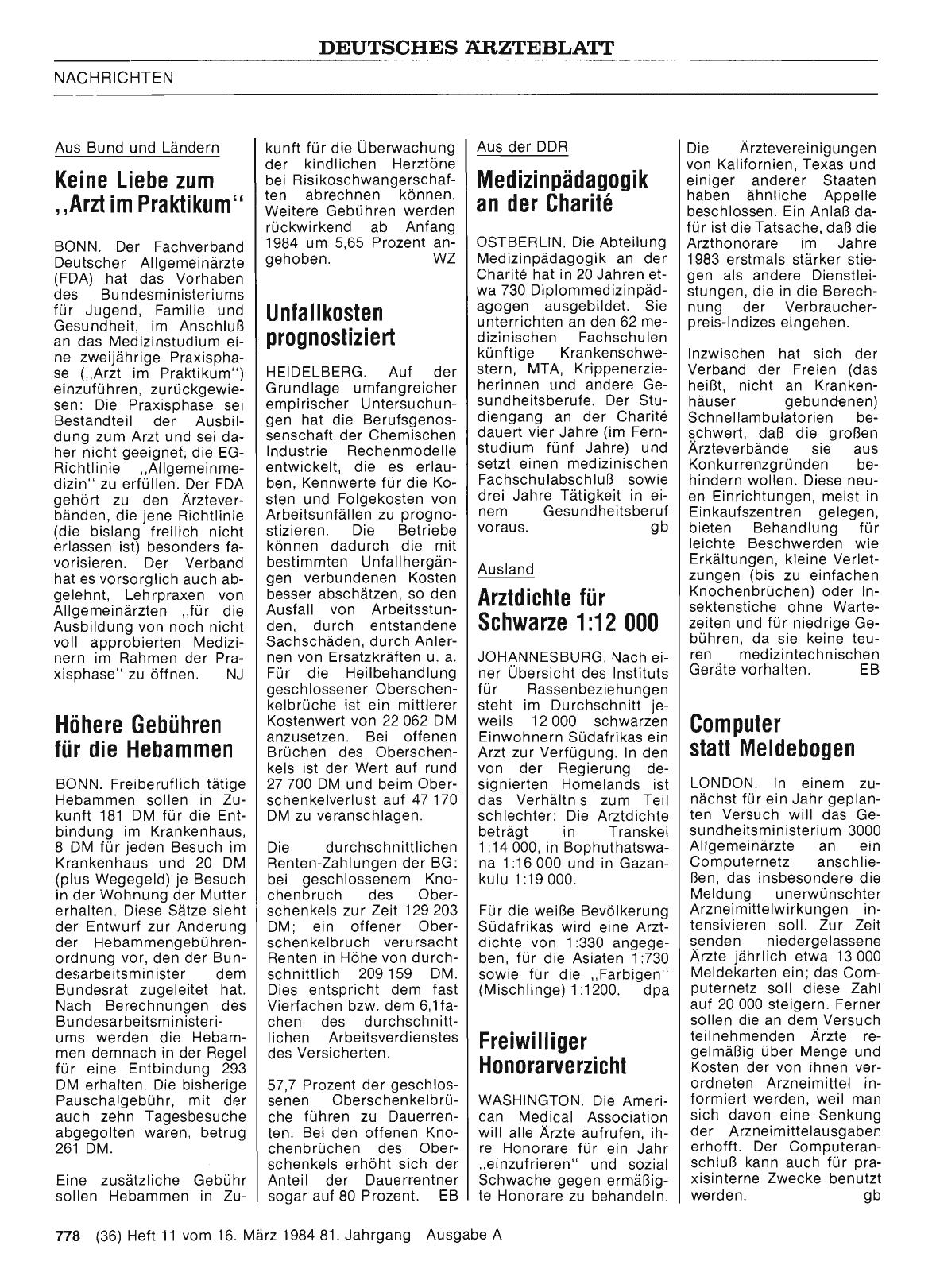 Vorschauseite 1: Computer statt Meldebogen
