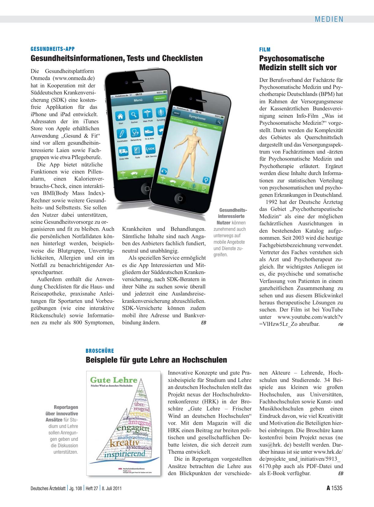 Vorschauseite 1: Gesundheits-App: Gesundheitsinformationen, Tests und Checklisten