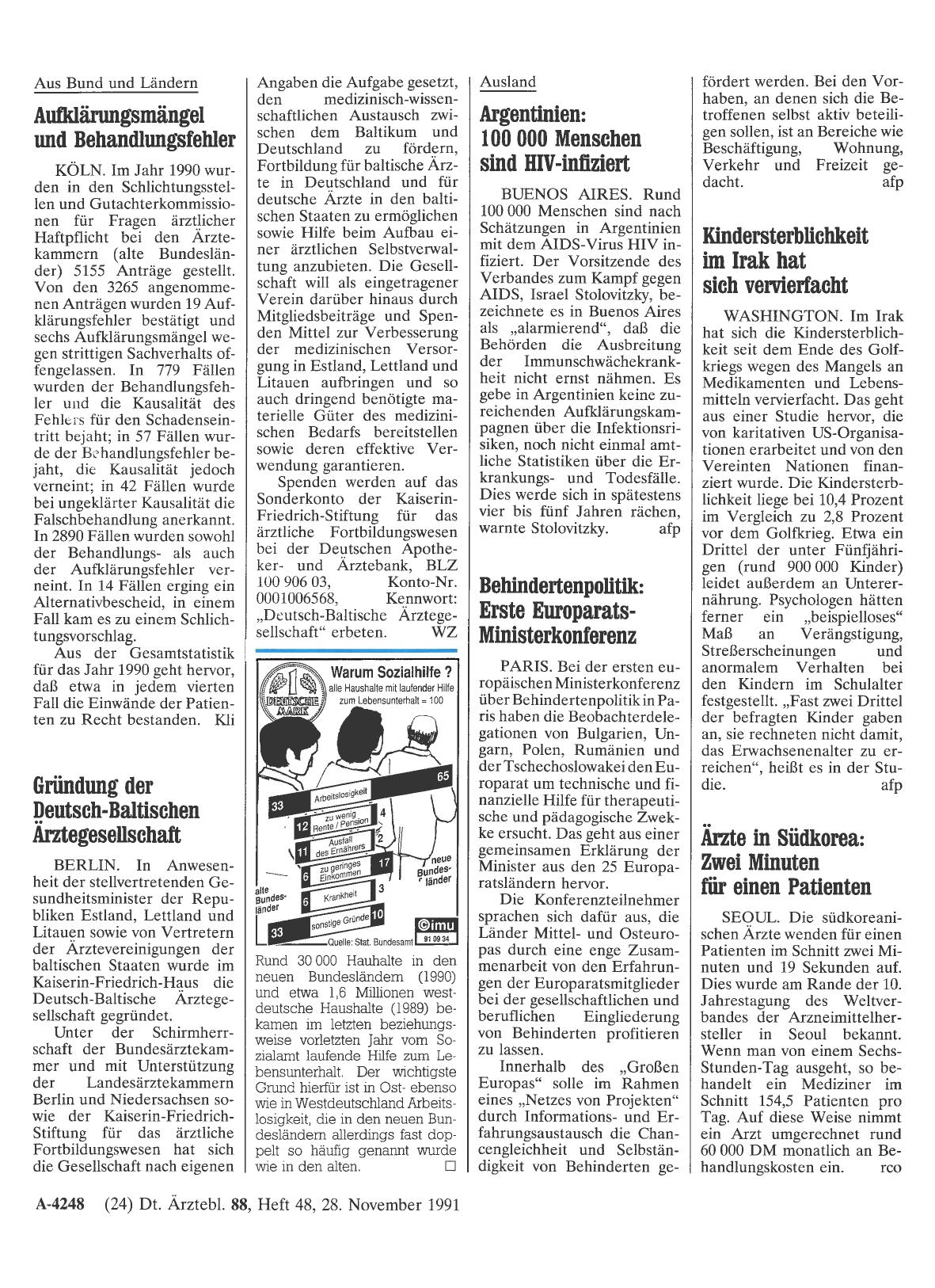Vorschauseite 1: Gründung der Deutsch-Baltischen Ärztegesellschaft