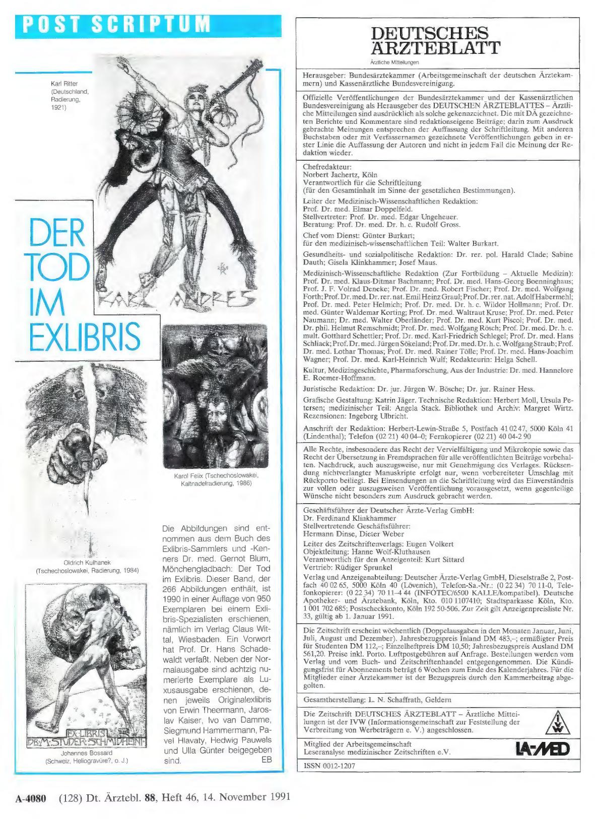 Vorschauseite 1: DER TOD IM EXLIBRIS