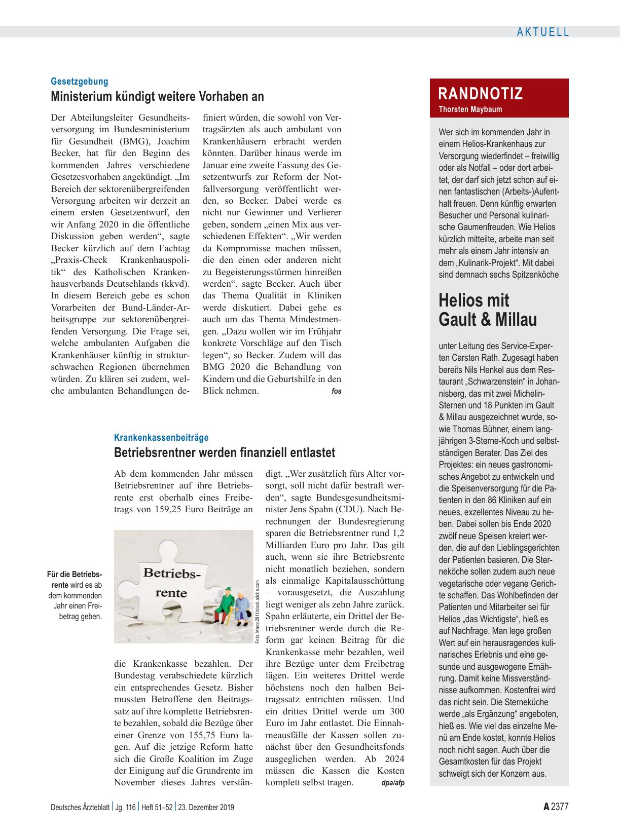 Vorschauseite 1: Randnotiz: Helios mit Gault & Millau