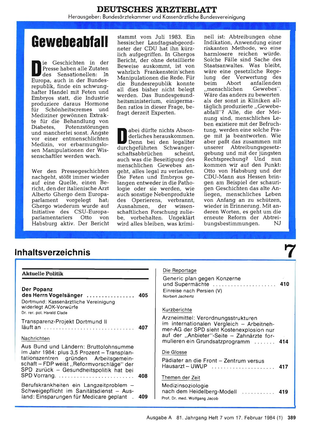 Vorschauseite 1: Gewebeabfall
