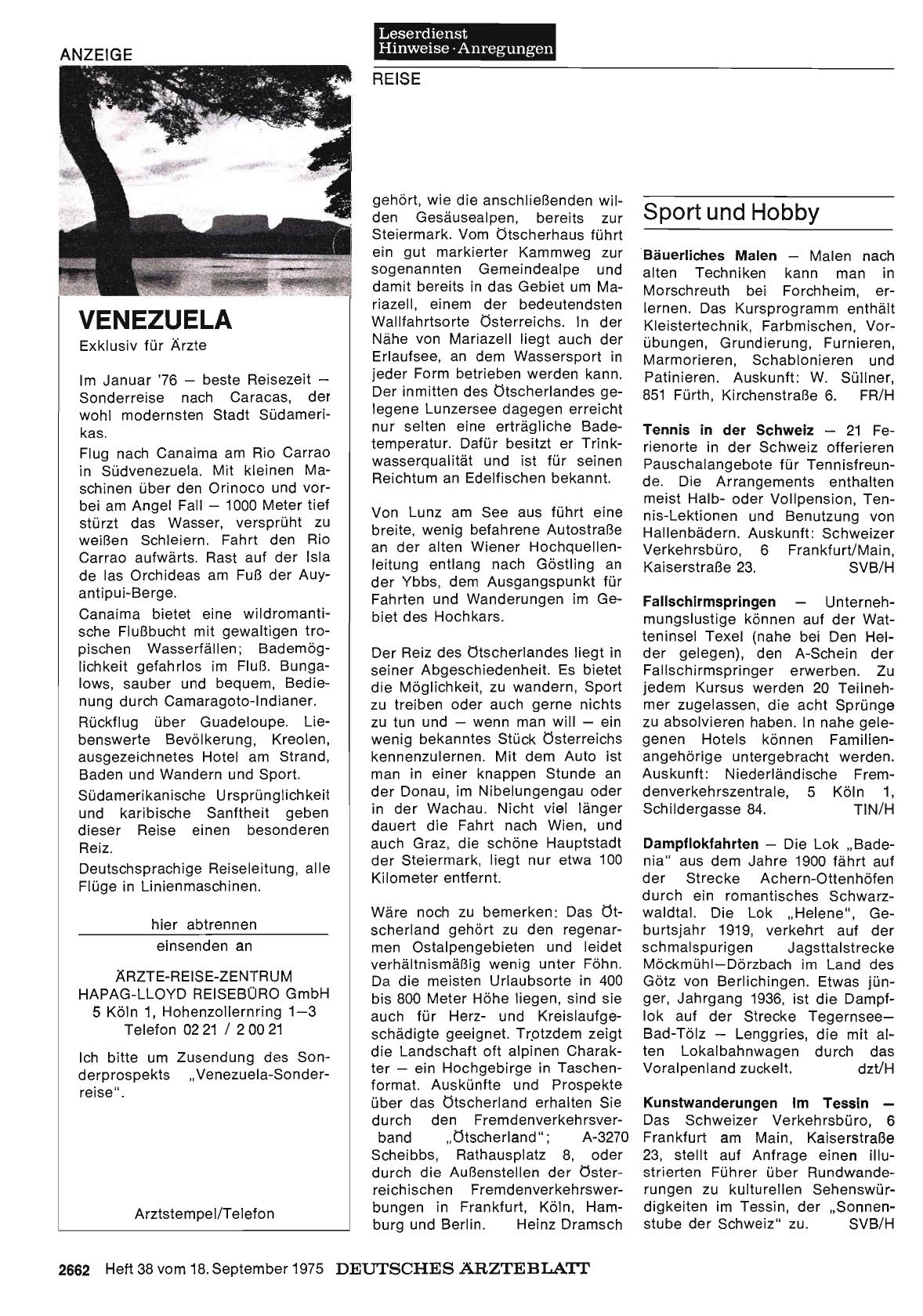 Vorschauseite 1: Sport und Hobby